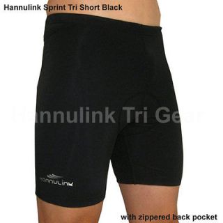 Triathlon men`s tri short Hannulink race compression black XS,S,M,L,XL 