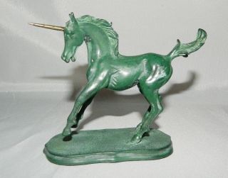 FRANKLIN MINT Collectors Bronze Unicorn Figurine Statue Figure NEW