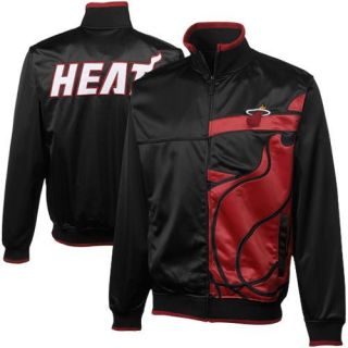 Miami Heat Vanguard Full Zip Track Jacket   Black