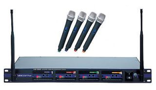 NEW** VocoPro UHF 5800 4 Handheld Microphone Wireless System CH 4 