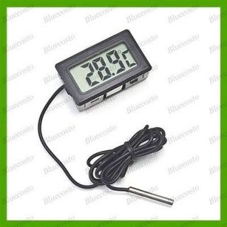 Mini Black LCD Digital Thermometer Temperature tester Fridge Freezer 