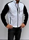 New Mens Victorinox Windproof Soft Shell White and Black Jacket Small