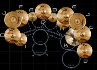 Zildjian Make Your Own cymbal pack set A K Custom Hybrid Z3 Crash 