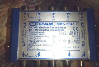 Spaun SMK 5541 F MultiSwitch Satellite IF signal SAT Cascadable