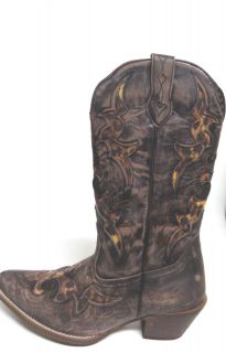 Laredo Womens Black and Tan Aphfrika Boot Style52130