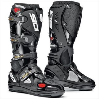 Sidi Crossfire SRS Black Off Road Motorcycle Boots Size 12.5/47