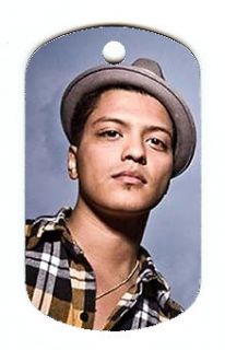 Bruno Mars #1 Dog Tag Necklace [Free Shipping and Free Chain]