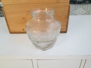   like Small White House Apple 4 inch JAR or JUG Number 8 Glass bottle