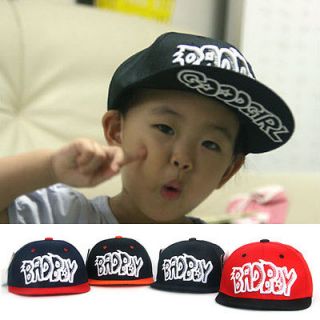 BADBOY Kids Hiphop Baseball Cap Boys Girls Rapper Hat Flat Visor 4 