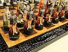   Tiimes Gods vs Fantasy Chess Set W/ Faux Alligator BOARD 15.5 Snakes