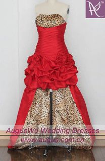 New Cheap Reds Pinks Hi lo Evening Wedding Bridal Quinceanera dresses 