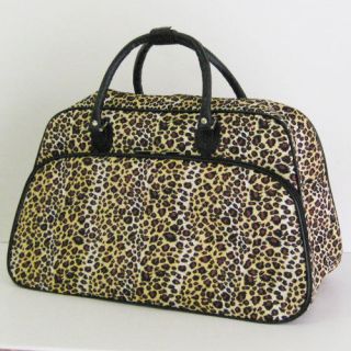 LEOPARD GYM DUFFLE BAG LUGGAGE CARRY ON OVERNIGHT