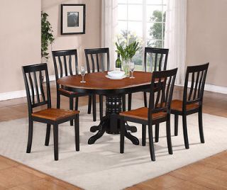 PC OVAL DINETTE KITCHEN DINING SET TABLE w/ 4 WOOD SEAT CHAIRS IN 