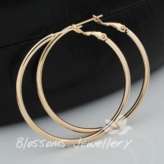 large solid gold hoops