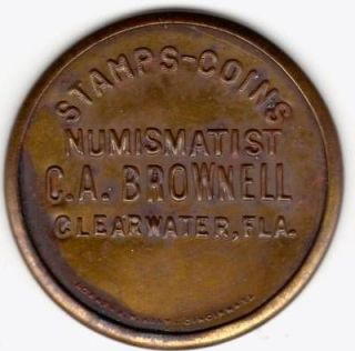 Florida, Clearwater C.A. Brownell Encased Token