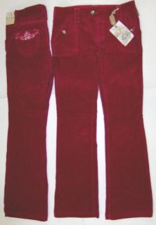 36 Nori Girls Fuschia Corduroy Pants Trousers 12 , 14