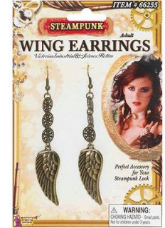 Steampunk wing earrings halloween costume intimate apparel cloth wear