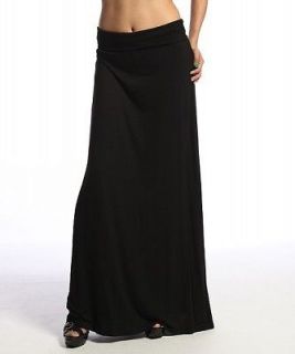   Jersey MAXI LONG SKIRT Girl Trend A line Stretch Knit Casual Evening