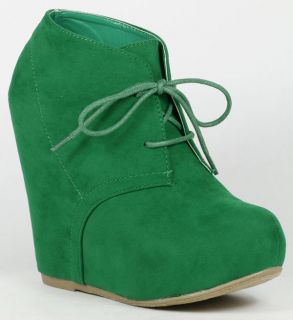 green suede boots in Boots