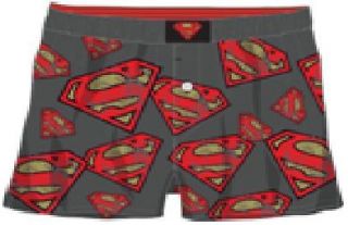 Superman All Over Symbol Knit Boxer Superhero Licensed DC Comics S XXL