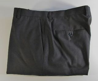 Crew $225 Italian Wool Ludlow Slim Fit Suit Pants Charcoal Gray 32 
