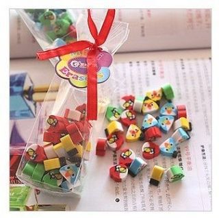   /Set Angry Bird Mini Eraser Erasers Stationery Kids Gift Party Favor