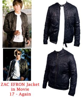 Leather Jacket by Zac Efron in Movie    17   Again    
