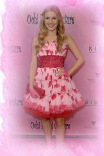   LA COUTURE DESIGNER PINK HEARTS DRESS FOR PARTY OR SPECIAL OCCASION