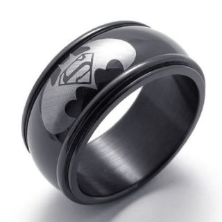   Superman Symbol Stainless Steel Ring Size 8, 9,10,11,12,13 US120961
