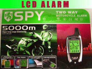 Motorcycle LED 2 Way Alarm System Security Remote Start