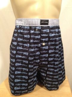 Tommy Hilfiger Button Fly Woven Boxer Large (36 38) Navy