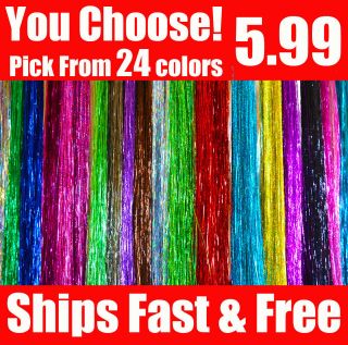 Hair Tinsel Hair Bling   80 STRANDS   Add To Feather Hair Extensions