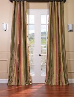 Mirage Faux Silk Taffeta Stripe Curtains & Drapes