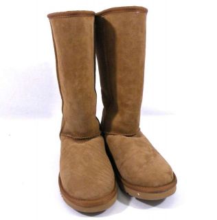 NEW Kirkland Womens Shearling Lined Tall Casual Boots Chestnut 6