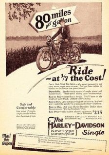 1926 Vintage ad Harley Davidson Motorcycles Cool ad Full Page