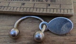 100% AUTHENTIC TIFFANY & CO STERLING SILVER RETURN TO CHARM KEY RING 