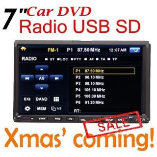 Anti shock 7 Touch Screen DVD/CD/MP3 Car Player RDS Radio USB/SD Port 