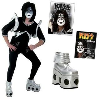 KISS Ace Frehley Spaceman COMPLETE ALIVE Costume, Boots, Wig, Makeup 