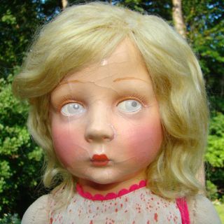 Lenci Cloth Doll Washable Face Original Clothing C1930s