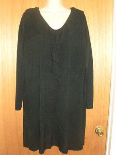 FREE SHIP *NEW* SUSAN LAWRENCE Black Sweater Dress/ Tunic Size 2X 