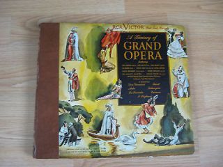 RCA Victor A Treasury of Grand Opera Red Seal Record Set of 4