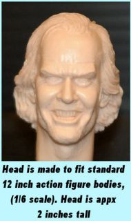 12 1/6 Custom Jack Nicholson The Shining Figure Head