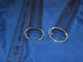 200mm x 28mm Rimmed Pyrex Glass Test Tubes Pk3 Laboratory Science NEW