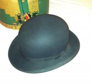   Black Stetson Derby Hat Westgate Condra and Co. Adrian, MI w/ Box