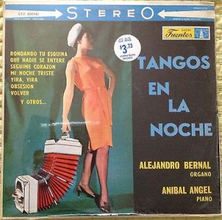 Alejandro Bernal / Anibal Angel Tangos En La Noche LP Carlos Gardel 