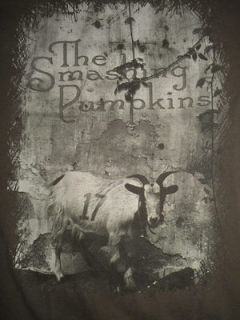 Smashing Pumpkins Vtg 90s Rock tour t Shirt the Goat Gray Mens XL