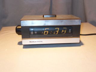 Vintage Retro Sankyo Digital Alarm Clock 1970s  Cool