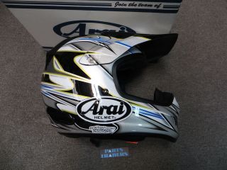 Arai VX Pro 3 Helmet Akira Silver White Black XS