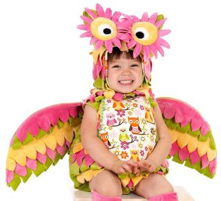 Kids Baby Pink Rainbow Bubble Owl Toddler Halloween Costume