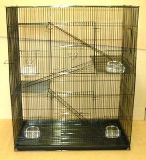 level Rat Chinchilla Sugar Glider Rat Cage Cages 2483 Black
